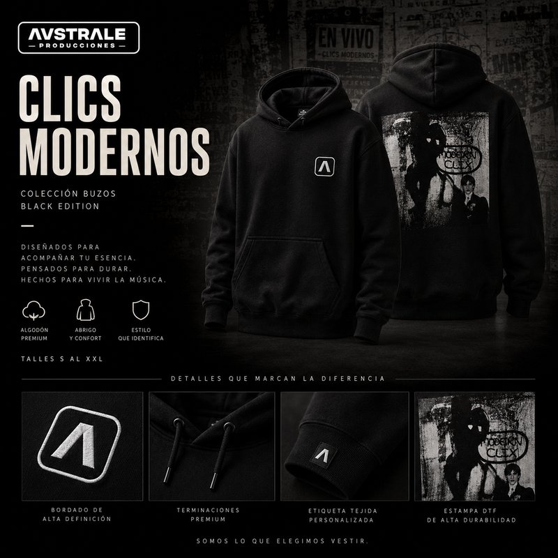 CLICS MODERNOS - BUZO NEGRO